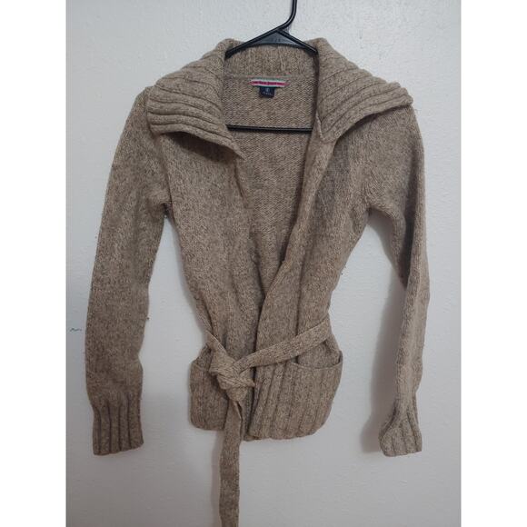 Womens Polo Jeans Belted Cardigan Sweater sz S - Picture 1 of 3